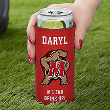 NCAA Maryland Terrapins Personalized Slim Can Cooler - 36444