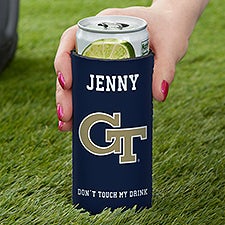 NCAA Georgia Tech Yellow Jackets Personalized Slim Can Cooler  - 36448