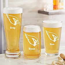 NFL Arizona Cardinals Personalized Beer Glasses  - 36618