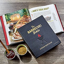The Barbecue Bible Personalized Leather Book  - 36790D