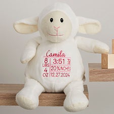 Birth Info Personalized Baby Lamb - 37181