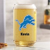 NFL Detroit Lions Personalized Printed Beer Can Glass  - 37253