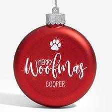 Personalized LED Glass Ornament - Merry Pet - 37302