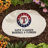 MLB Texas Rangers Personalized Round Garden Stone  - 37552