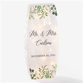 Personalized Wedding Frosted Shelf Décor - Laurels of Love - 37584