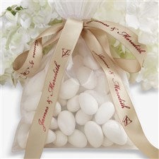 Personalized Wedding Satin Favor Ribbon  - 37661D