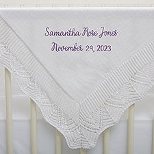 Write Your Own Embroidered Christening Blanket  - 37950