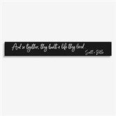 Romantic Personalized Wall Sign - Together They Built a Life - 38659