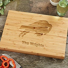 NFL Buffalo Bills Personalized Bamboo Cutting Board - 39017
