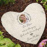 So Amazing God Made An Angel Personalized Photo Heart Garden Stone  - 39023