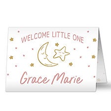 Baby Celestial Personalized Baby Greeting Card  - 39718