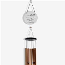 Live By Faith Personalized Wind Chimes  - 39927