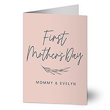First Mother's Day Love Personalized Greeting Card  - 40004