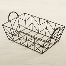 Black Wire Metal Storage Basket  - 40039