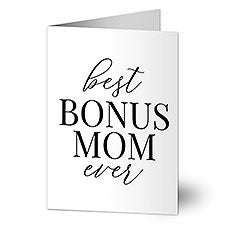 Bonus Mom Personalized Mother's Day Greeting Card  - 40117