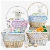 Rainbow Pattern Personalized Easter Basket with Folding Handle  - 40190