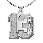 Personalized Number Pendant with Name  - 40685D