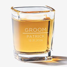 The Groomsmen Wedding Personalized Shot Glass  - 40750
