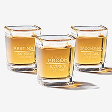 The Groomsmen Wedding Personalized Shot Glass  - 40750