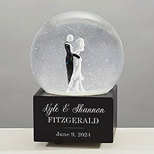 Wedding Couple Personalized Musical Snow Globe  - 40769