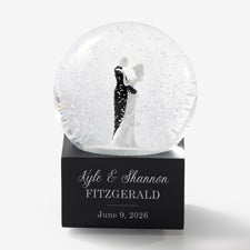 Wedding Couple Personalized Musical Snow Globe  - 40769
