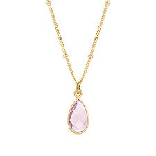 Teardrop Birthstone Necklaces - 40901D