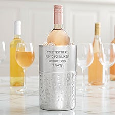 Engraved Message Personalized Wine Chiller - Stainless Steel - 40959