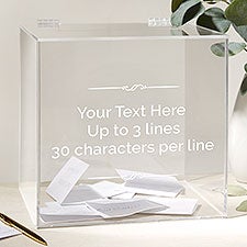 Write Your Own Personalized Acrylic Card Box  - 41241