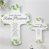 Botanical Baby Personalized Wall Cross  - 41277