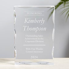 Performing with Excellence Personalized Keepsake Block  - 41558