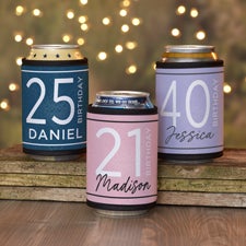 Birthday Bash Personalized Can & Bottle Wrap - 41784