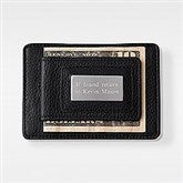 Engraved Wallet and Money Clip Duo in Black - 41840