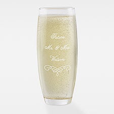 Engraved Engagement Stemless Champagne Flute - 41913