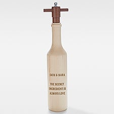 Engraved Wedding Message Maple Pepper Mill - 41917