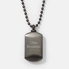 Engraved Religious Keepsake Dog Tag Urn Necklace - 41938