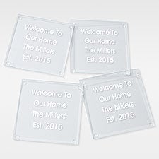 Personalized Entertaining Glass Coaster - Write Your Own - 41998