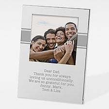 Personalized Write Your Own Message Silver Photo Frame For Him - 42003