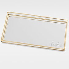 Engraved Mirrored Vanity Tray For Her - 42033