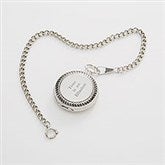 Personalized Birthday Silver Skeleton Pocket Watch and Box - 42037