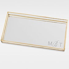 Engraved Birthday Mirrored Vanity Tray - 42039