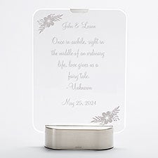 Engraved LED Glass Wedding Keepsake - 42064