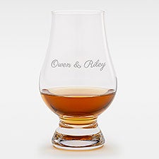 Etched Glencairn® 6.25oz Whiskey Glass For Couples - 42072