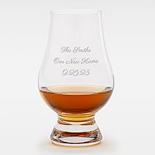 Housewarming Message Glencairn® Etched 6.25oz Whiskey Glass - 42079