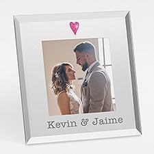 Engraved Wedding Glass Mini Frame - 42082