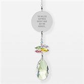 Engraved Family Message Rainbow Suncatcher  - 42126