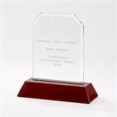 Personalized Recognition Mahogany Finish Angled Award - 42143