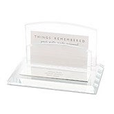 Engraved Glass Business Card Holder for the Boss - 42169