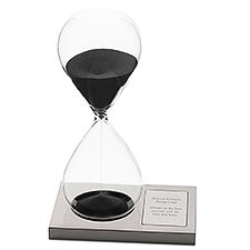 Engraved Hourglass Timer Décor  - 42184