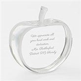 Engraved Crystal Apple Keepsake - 42186