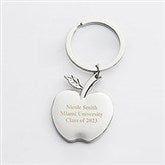 Graduation Engraved Apple Keychain - 42225